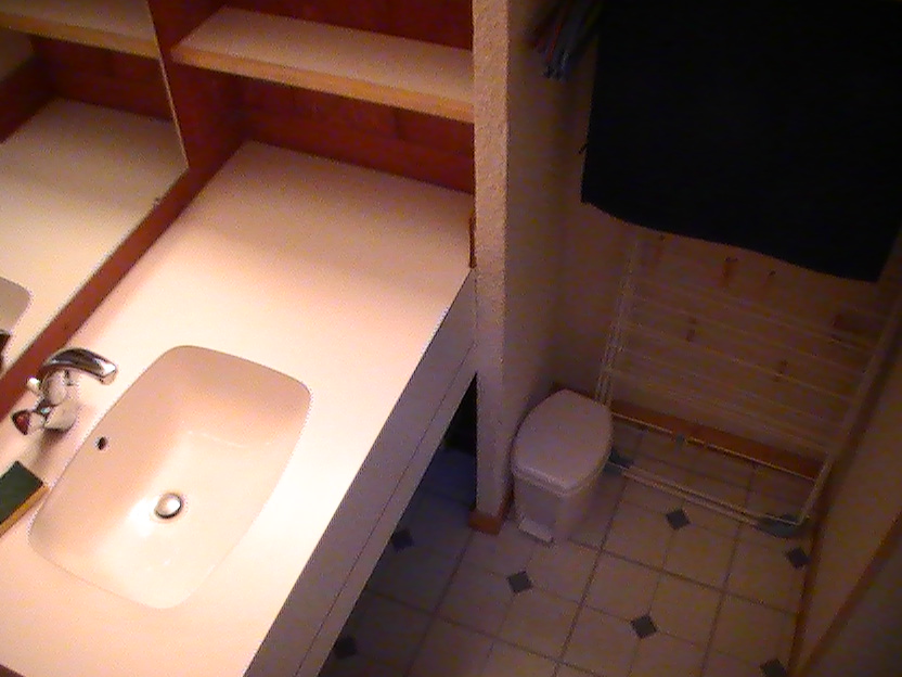la salle de bains de cet appartement reste tres fonctionnel salle de bains